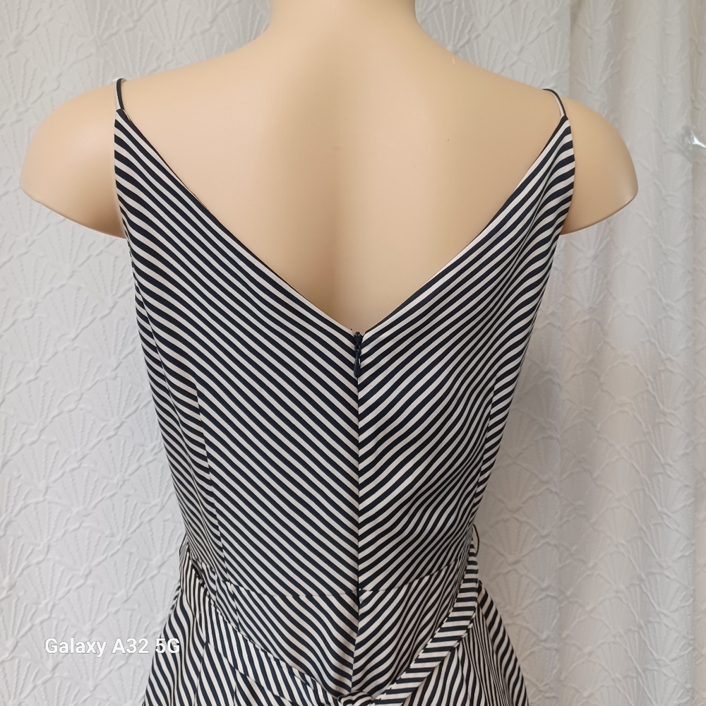 H&M Monochrome Striped Jumpsuit Women Size S - Picture 7 of 16